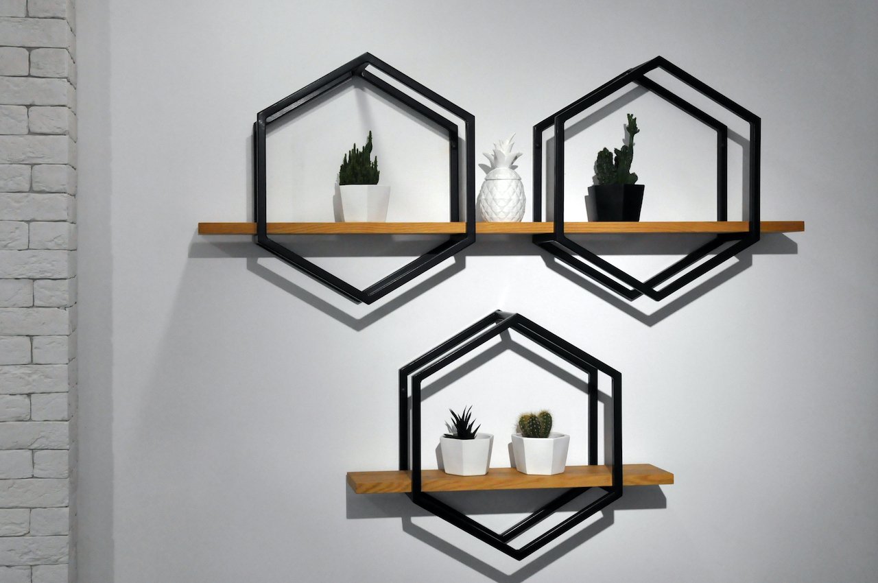 Полки лофт из труб